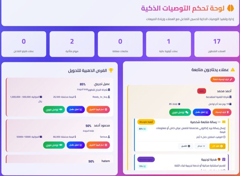 التوصيات الذكية لاجتذاب العملاء